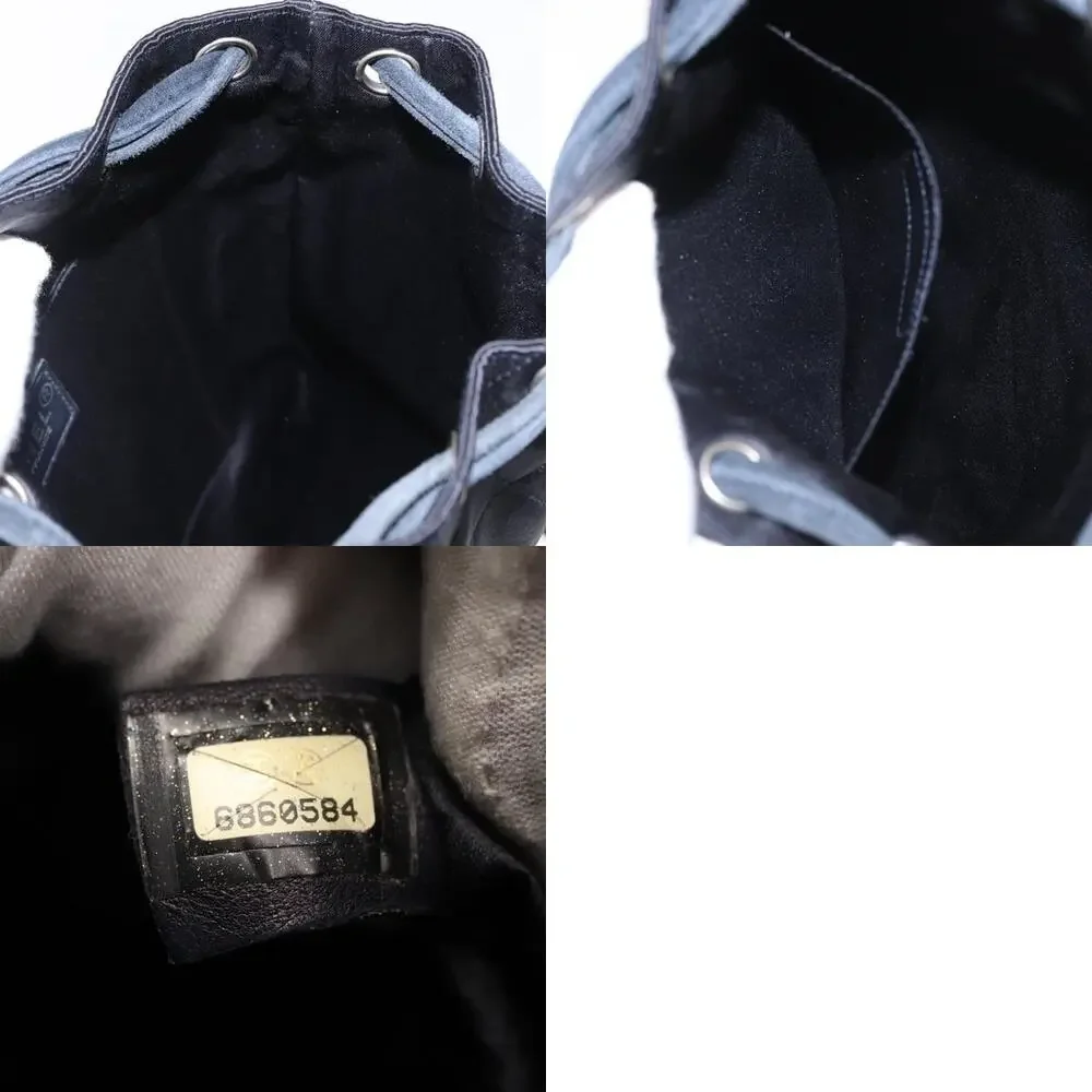 Chanel Matelasse Backpack Satin Navy CC
